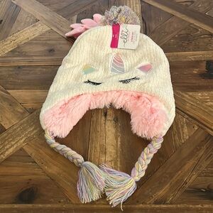 Elli by Capellini 2 pc hat & glove set Unicorn fun